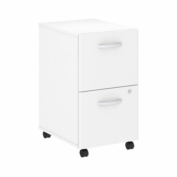 Bush Business Furniture Studio C 2 Drawer Mobile File in White